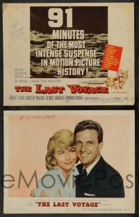 7w382 LAST VOYAGE 8 LCs '60 Robert Stack, pretty Dorothy Malone, captain George Sanders!