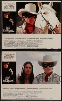 7w389 LEGEND OF THE LONE RANGER 8 LCs '81 Klinton Spilsbury in the title role, Michael Horse!
