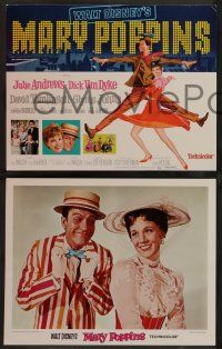 7w010 MARY POPPINS 9 LCs R80 Julie Andrews & Dick Van Dyke in Walt Disney's musical classic!