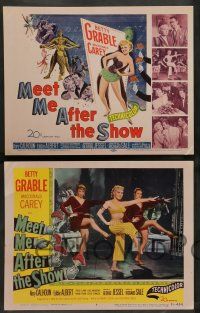 7w427 MEET ME AFTER THE SHOW 8 LCs '51 sexy dancer Betty Grable, Macdonald Carey, Eddie Albert!