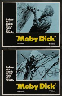 7w442 MOBY DICK 8 LCs R76 Gregory Peck , directed by John Huston, Herman Melville!