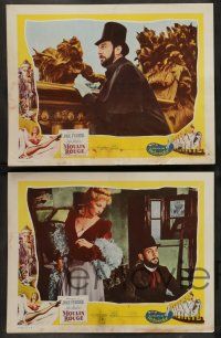 7w454 MOULIN ROUGE 8 LCs '53 images of Jose Ferrer as Toulouse-Lautrec, directed by John Huston!