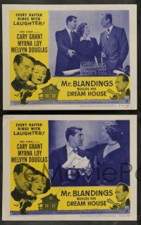 7w456 MR. BLANDINGS BUILDS HIS DREAM HOUSE 8 LCs R54 Cary Grant, Myrna Loy & Melvyn Douglas!