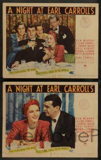7w480 NIGHT AT EARL CARROLL'S 8 LCs 1936 Lillian Cornell, J. Carrol Naish, Rose Hobart, Earl Carroll