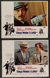 7w504 ONLY WHEN I LARF 8 LCs '69 Richard Attenborough, David Hemmings, directed by Basil Dearden!