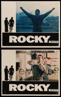 7w820 ROCKY 7 int'l LCs '76 Sylvester Stallone, Weathers, Shire, Avildsen boxing classic!