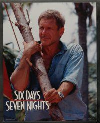 7w612 SIX DAYS SEVEN NIGHTS 8 LCs '98 Ivan Reitman, Harrison Ford & Anne Heche stranded on island!