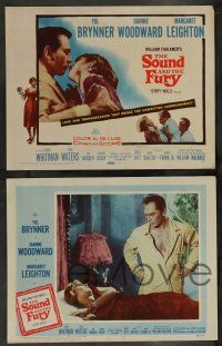 7w626 SOUND & THE FURY 8 LCs '59 directed by Martin Ritt, Yul Brynner with hair, Joanne Woodward!
