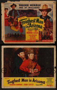 7w698 TOUGHEST MAN IN ARIZONA 8 LCs '52 images of Vaughn Monroe, Joan Leslie, western musical!