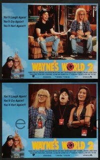 7w748 WAYNE'S WORLD 2 8 LCs '93 Mike Myers, Dana Carvey, Carrere, from Saturday Night Live sketch!