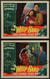 7w760 WHIP HAND 8 LCs '51 Cold War germ warfare, Carla Balenda, Elliott Reid & Raymond Burr!