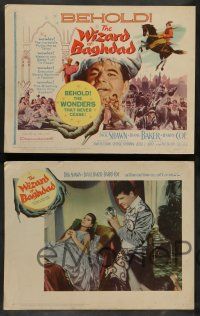 7w775 WIZARD OF BAGHDAD 8 LCs '60 great image of Dick Shawn, Diane Baker, George Sherman directed!