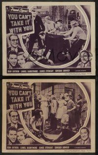 7w958 YOU CAN'T TAKE IT WITH YOU 3 LCs R48 Frank Capra, Jean Arthur, Lionel Barrymore