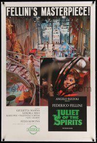 7x204 JULIET OF THE SPIRITS linen export Italian 1sh '65 Federico Fellini, Giulietta Masina!