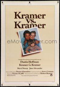7x214 KRAMER VS. KRAMER linen 1sh '79 Dustin Hoffman, Meryl Streep, child custody & divorce!