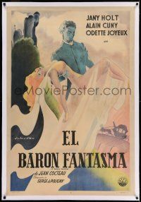 7y242 PHANTOM BARON linen Argentinean '43 w/ Cocteau dialogue, made during Occupation, Roberto art