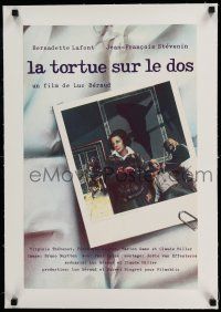 7y264 LIKE A TURTLE ON ITS BACK linen French 15x23 '78 Luc Beraud's La tortue sur le dos, Lafont!