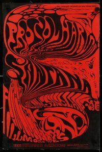 7y129 PROCOL HARUM/SANTANA/SALLOOM-SINCLAIR linen 14x22 music concert poster '68 Lee Conklin art!