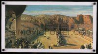 7y138 BEN-HUR linen 11x22 program book page '60 incredible far shot of the classic chariot race!
