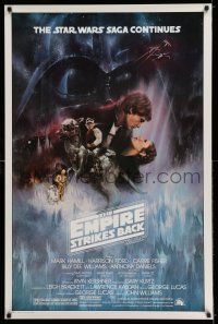 7z102 EMPIRE STRIKES BACK 1sh '80 classic Gone With The Wind style art by Roger Kastel!
