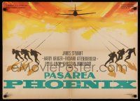 7z126 FLIGHT OF THE PHOENIX Romanian '66 directed by Robert Aldrich, great Jack Thurston art!