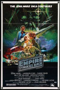 8a134 EMPIRE STRIKES BACK Aust 1sh '80 George Lucas sci-fi classic, cool Noriyoshi Ohrai art!