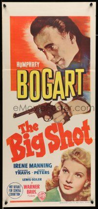 8a136 BIG SHOT Aust daybill '42 Humphrey Bogart returns from the gutter to make Gangland shudder!