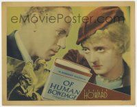 8a082 OF HUMAN BONDAGE LC '34 wonderful close up of Leslie Howard & fatal attraction Bette Davis!