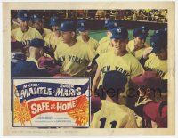 8a091 SAFE AT HOME LC '62 c/u of Mickey Mantle, Roger Maris & real life New York Yankees team!