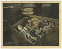8a096 SUDS LC '20 cool c/u of whimsical laundry girl Mary Pickford buried in bin of shirt collars!