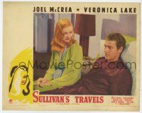 8a097 SULLIVAN'S TRAVELS LC '41 sexiest Veronica Lake & Joel McCrea in bed, Preston Sturges