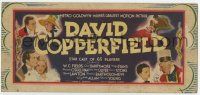 8a155 DAVID COPPERFIELD 6x13 mini billboard '35 MGM's version of Charles Dickens classic, rare!