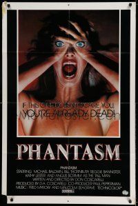 8a215 PHANTASM 1sh '79 best completely different horror image of terrified naked woman!
