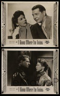 8a131 I KNOW WHERE I'M GOING 7 Canadian 11x14 stills '47 Wendy Hiller, Powell & Pressburger classic!