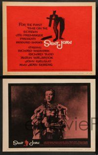 8a104 SAINT JOAN set of 8 LCs '57 Jean Seberg as Joan of Arc, Preminger, wonderful Saul Bass art!