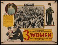 8b084 3 WOMEN 1/2sh '24 May McAvoy, Lew Cody, Pauline Frederick, directed by Ernst Lubitsch!