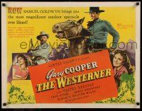 8b147 WESTERNER 1/2sh '40 Gary Cooper on horse by Walter Brennan as Judge Roy Bean, ultra-rare!