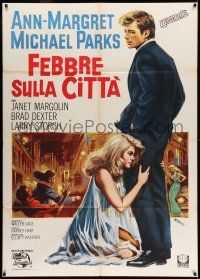 8b043 BUS RILEY'S BACK IN TOWN Italian 1p '65 different De Amicis art of sexy Ann-Margret & Parks!