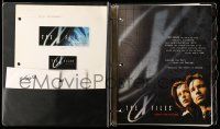 8b003 X-FILES 10x12 style guide '98 internal archive of promotional & tie-in concept art!