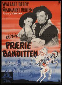 8c153 BAD BASCOMB Danish '48 image of Wallace Beery w/young Margaret O'Brien, Native American art!