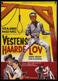 8c182 GOOD DAY FOR A HANGING Danish '62 Fred MacMurray, Robert Vaughn, kill you with a smile!