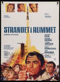 8c199 MAROONED Danish '70 Gregory Peck & Gene Hackman, great cast & rocket art!