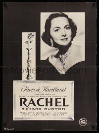 8c203 MY COUSIN RACHEL Danish '54 Richard Burton, image of pretty Olivia de Havilland!