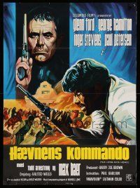 8c212 TIME FOR KILLING Danish '69 art of Glenn Ford, George Hamilton & sexy Inger Stevens!