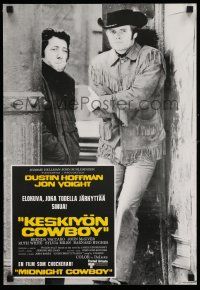 8c102 MIDNIGHT COWBOY Finnish '69 Dustin Hoffman, Jon Voight, John Schlesinger classic!