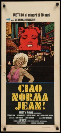 8c471 GOODBYE NORMA JEAN Italian locandina '76 great art of sexiest Misty Rowe as Marilyn Monroe!
