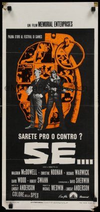 8c475 IF Italian locandina '69 introducing Malcolm McDowell, directed by Lindsay Anderson!