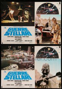 8c417 STAR WARS set of 10 Italian photobustas '77 George Lucas classic, different images!