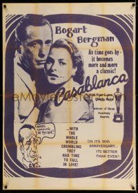 8c026 CASABLANCA miscellaneous 30x42 R72 Humphrey Bogart, Ingrid Bergman, Michael Curtiz classic!