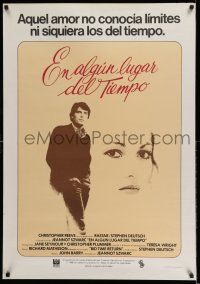 8c069 SOMEWHERE IN TIME Spanish '81 different portrait of Christopher Reeve & sexy Jane Seymour!